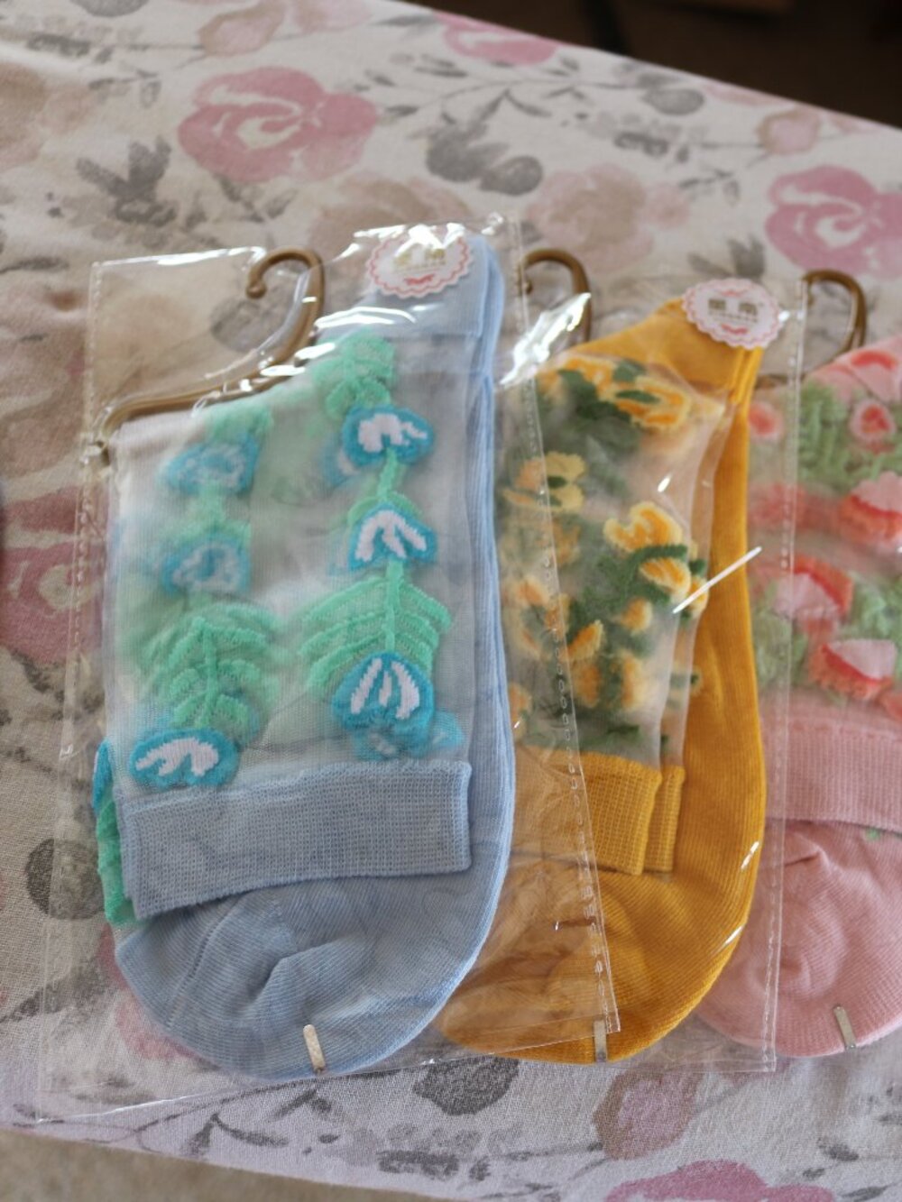 NWT Pretty sheer ladies dress socks.